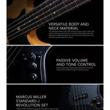 Sire V3P 4/ORG Marcus Miller Basgitaar Orange
