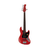 Sire V3P 5/RS Marcus Miller 5-Snarige Basgitaar Red Satin