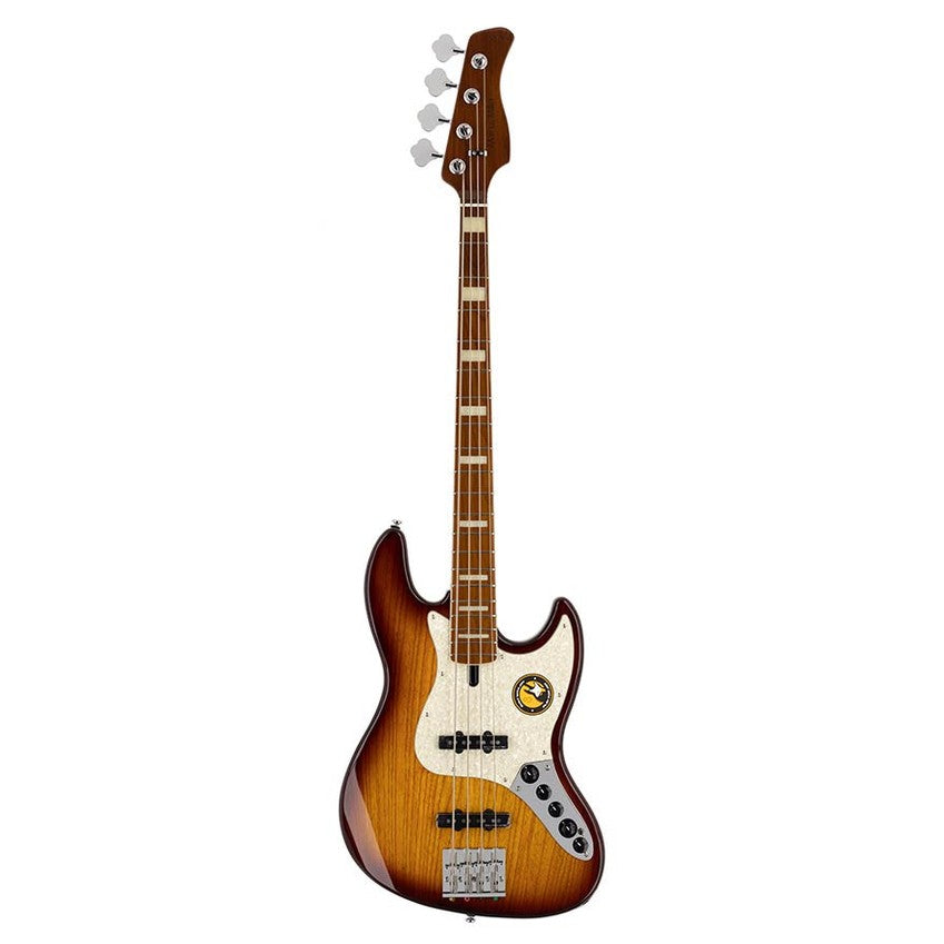 Sire V8 S4/TS Marcus Miller swamp ash 4-snarige actieve basgitaar Tobacco Sunburst