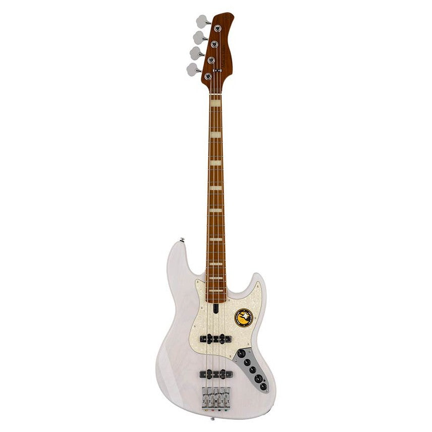 Sire V8 S4/WB Marcus Miller swamp ash 4-snarige actieve basgitaar White Blonde