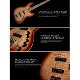 Sire V10 DX5/NT Marcus Miller 5-snarige actieve basgitaar Natural
