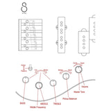 Sire P10 DX5/NT Marcus Miller 5-snarige actieve basgitaar Natural