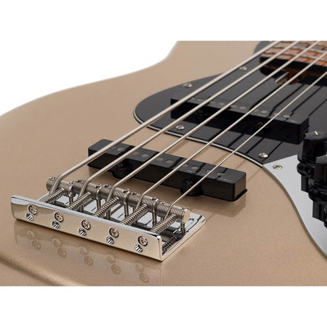 Sire V5 A5/CGM Marcus Miller 5-snarige Basgitaar Champagne Gold Metallic