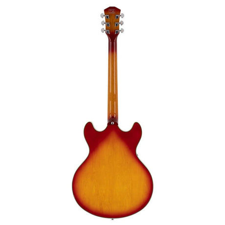Sire Guitars H7VL/CS Linkshandige elektrische archtop gitaar met P90s cherry sunburst