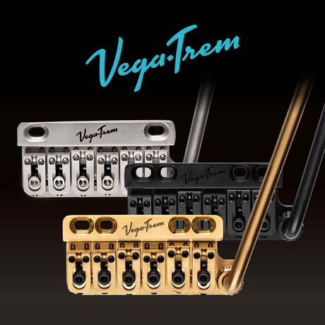 VegaTrem VT1-2/BK Ultra Tremolo Systeem - Zwart Roestvrij Staal