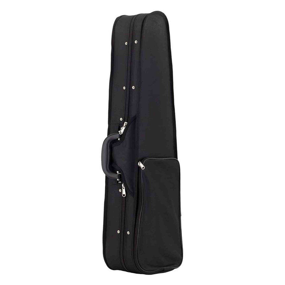 Leonardo VC-1444S-BK Student Series houten vioolkoffer 4/4 shaped zwart