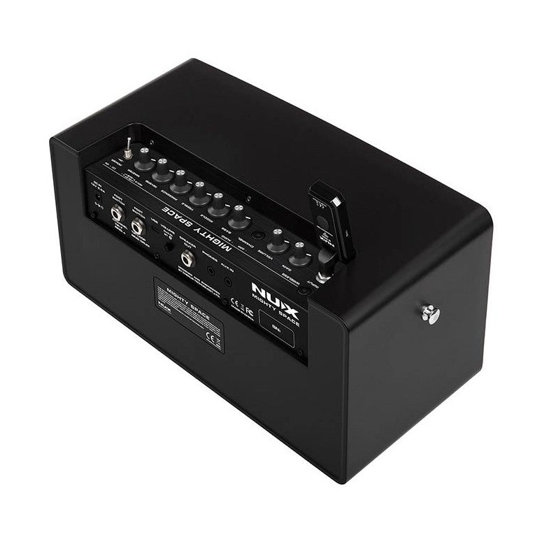 NUX MIGHTY-SPACE Draadloze Gitaarversterker – 30W, Modeling, FX, BT, Oplaadbaar + Voetschakelaar & Zender