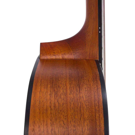 Bromo BAB1 akoestische gitaarset – dreadnought, sparren/mahonie, Amara ebony toets, naturel + stemapparaat en standaard