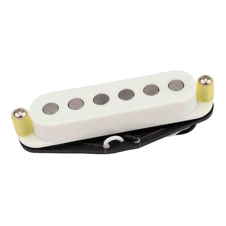 Roswell RP-QSTABWHT Quarter Pound Single Coil ST Pickup - large Alnico 5 rods, brug, wit