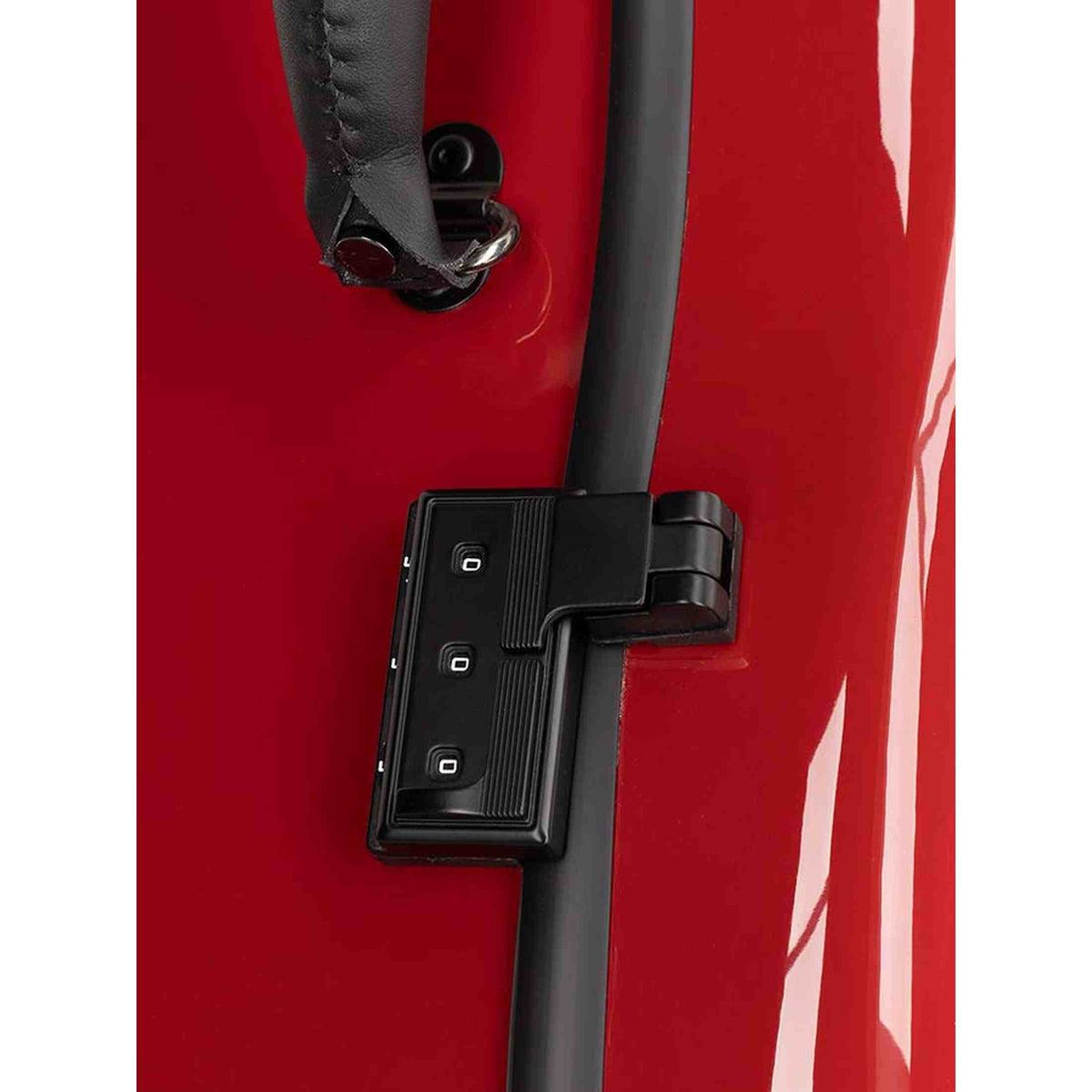 Leonardo CC-944-RD Pro Series cellokoffer 4/4 full carbon chili red zwart 3,4 kg