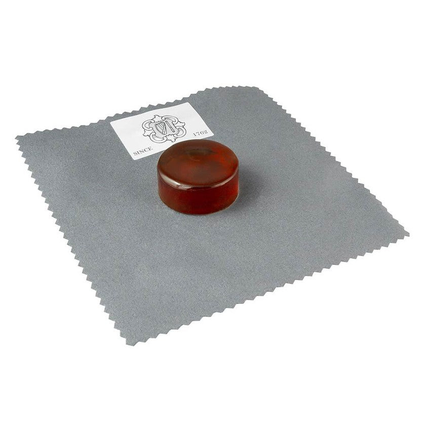W.E. Hill & Sons H-1470 rosin for violin light, round in velvet cloth