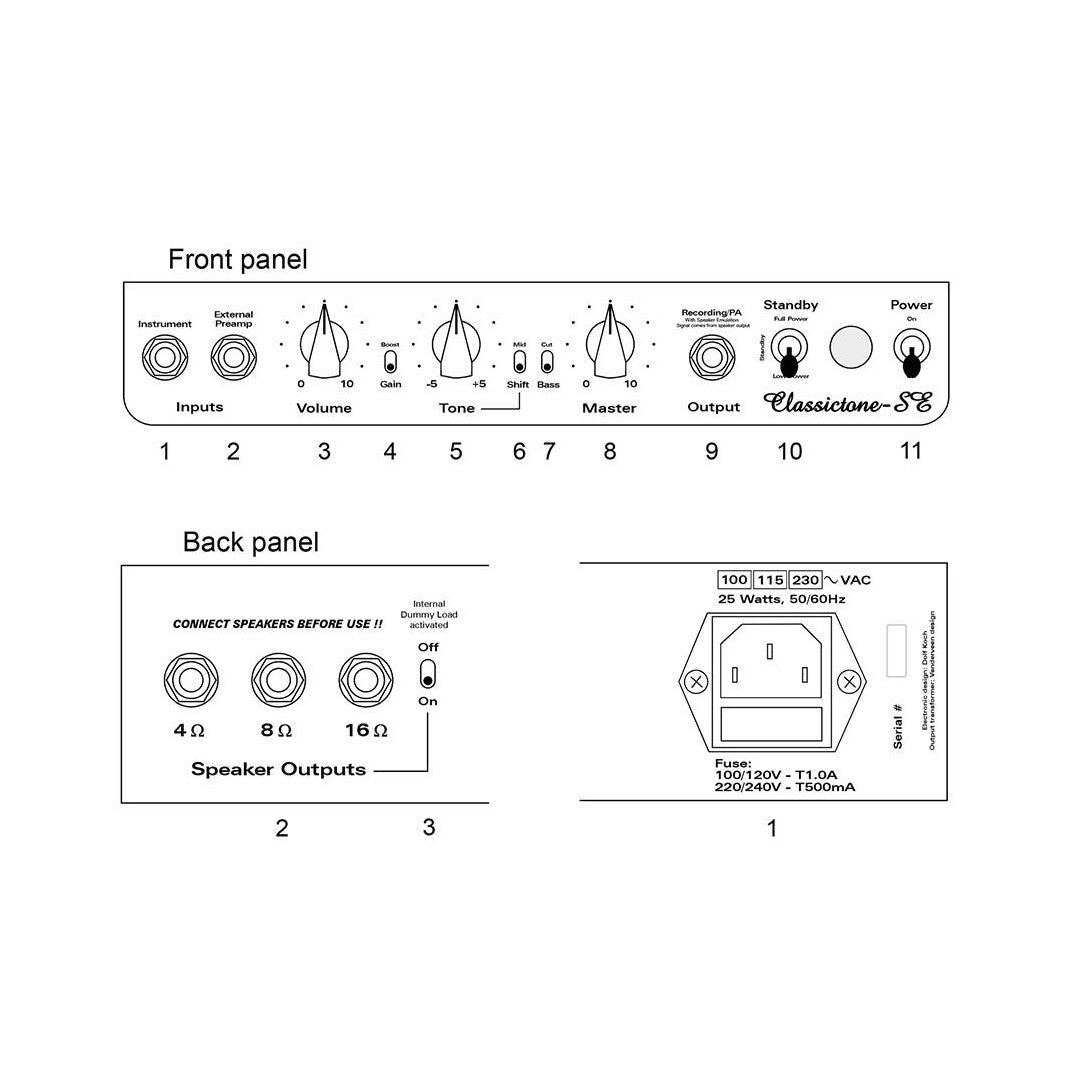 Koch CTSE12/C112 Classictone SE Gitaarversterker – 12W Class A Combo, 12” Speaker & Recording Out