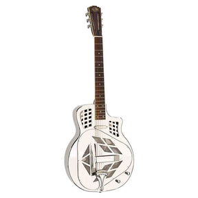 Royall TMP14CSC/NI Tampa Cut SC Tricone Resonator 14-Fret – Bell Brass, Nickel, Lipstick PU, Softcase