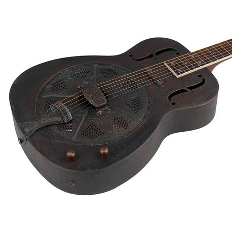 Royall TWE14SC/RE West End SC Resonator 14-Fret – Bell Brass, Heavy Relic, Biscuit Cone, Softcase