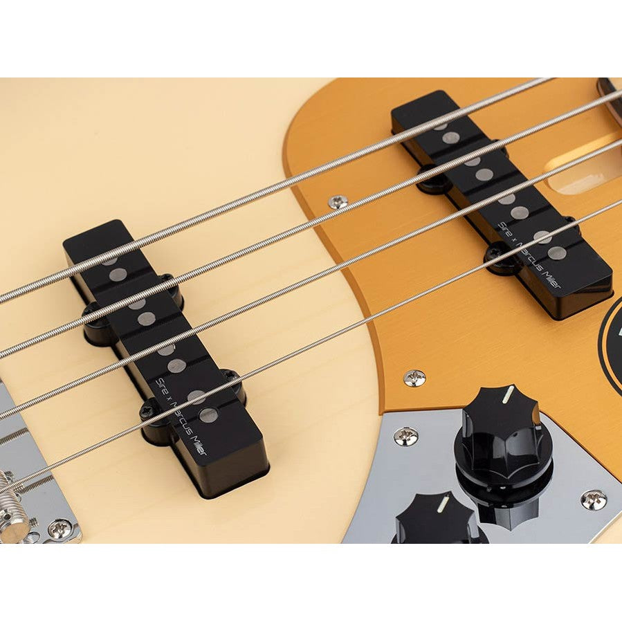 Sire V5.24 A4/VWH Marcus Miller 24-fret Passieve 4-snarige Basgitaar Vintage White
