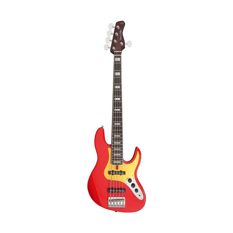 Sire V5.24 A5/DRD Marcus Miller 24-fret Passieve 5-snarige Basgitaar Dakota Red
