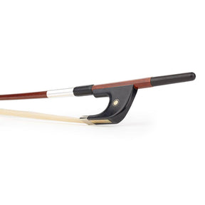 ELS FBDG-5034-W German d. bass bow, 3/4, carbon fiber/pattern, round, ebony frog, parisian eye, nickel mounted