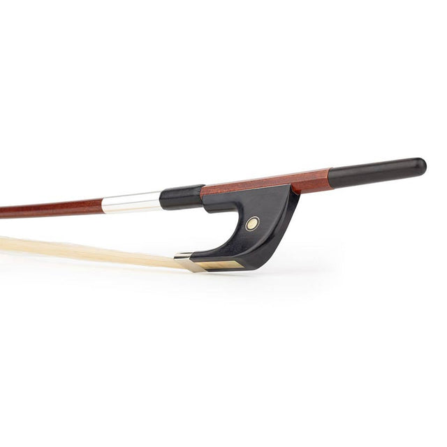 ELS FBDG-5034-W German d. bass bow, 3/4, carbon fiber/pattern, round, ebony frog, parisian eye, nickel mounted