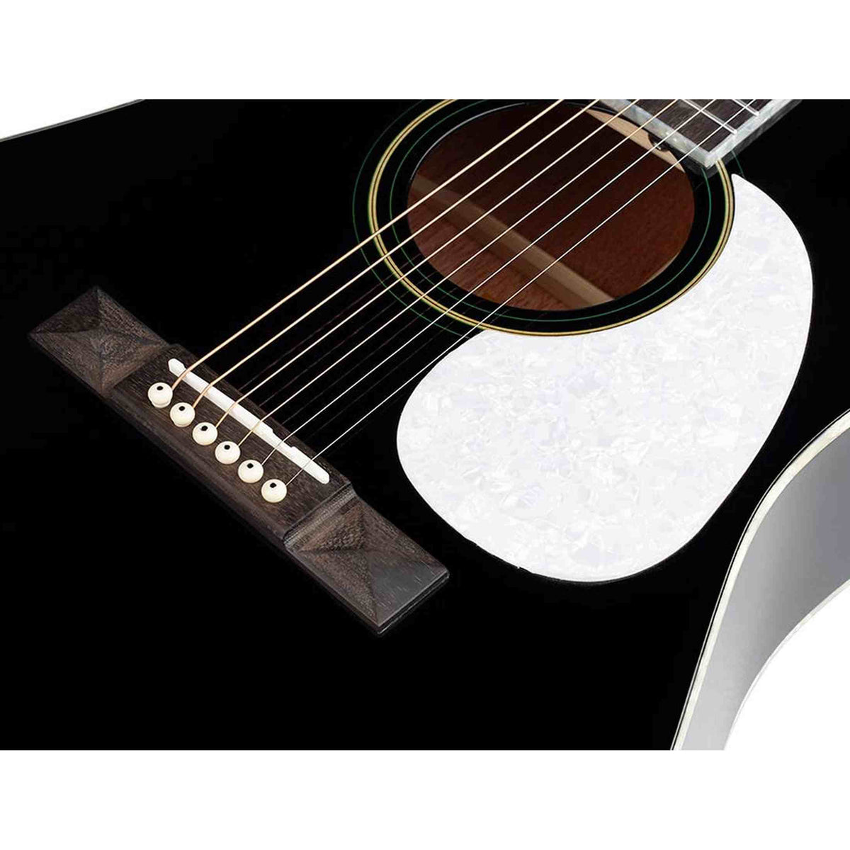 Richwood HSD-55-BK Heritage Series Dreadnought massief sparren bovenblad hoogglans zwart