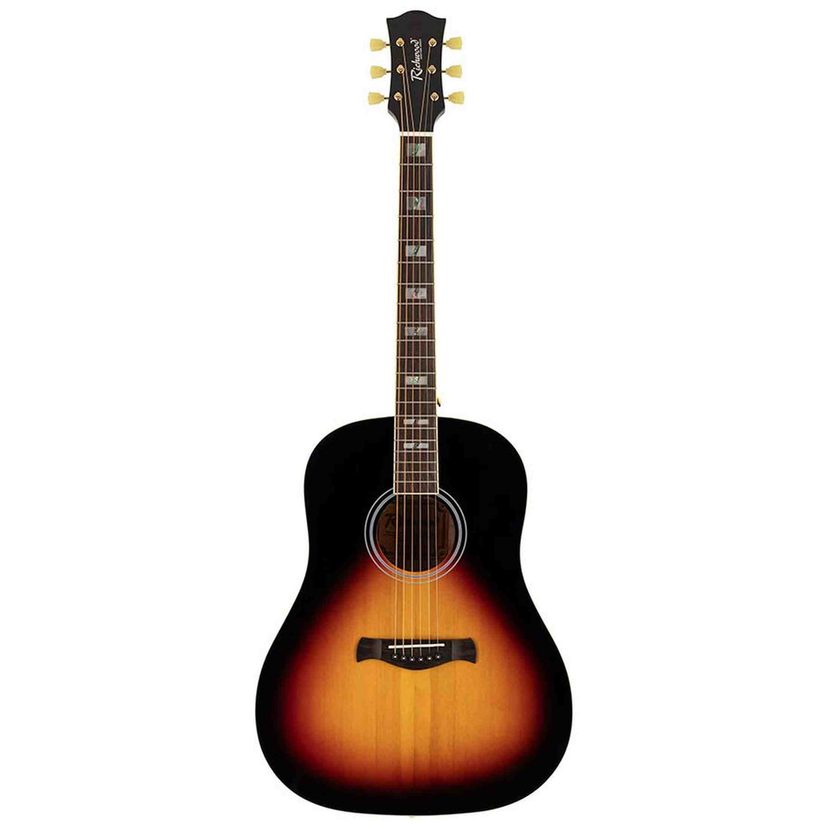 Richwood HSDS-42-SB Heritage Series Dreadnought massief sparren bovenblad sunburst
