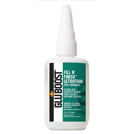 GluBoost GBFNFUT2 Fill n’ Finish Ultra Thin – Transparante Cyanoacrylaatlijm 59ml
