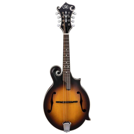 SX SMF840VS F-Style Mandoline – All Solid, Massief Mahonie & Sparren, 29 Frets & Vintage Sunburst