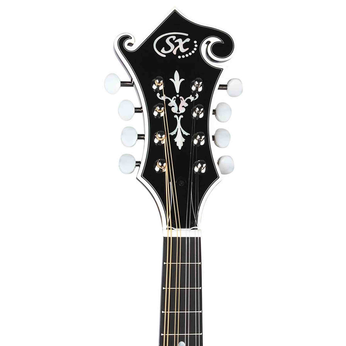 SX SMF860VS F-Style Mandoline – All Solid, Hoogglans Vintage Sunburst & 29 Frets