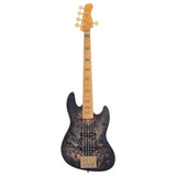 Sire V10 5/TBKS Marcus Miller 5-snarige actieve basgitaar Transparent Black Satin