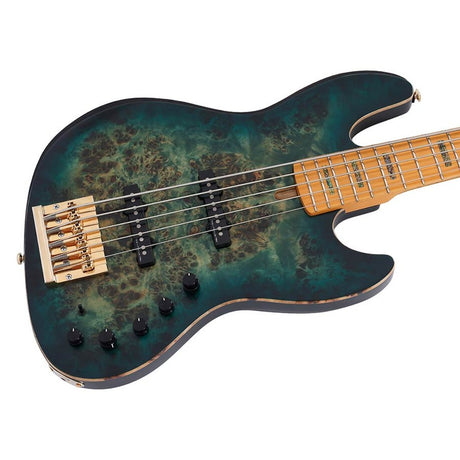 Sire V10 5/TGRS Marcus Miller 5-snarige actieve basgitaar Transparent Green Satin