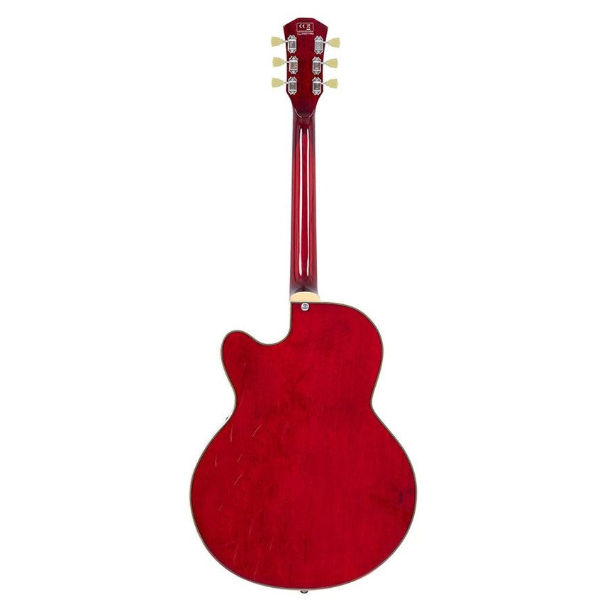 Sire Guitars H7F/STR Elektrische archtop gitaar, doorkijk rood