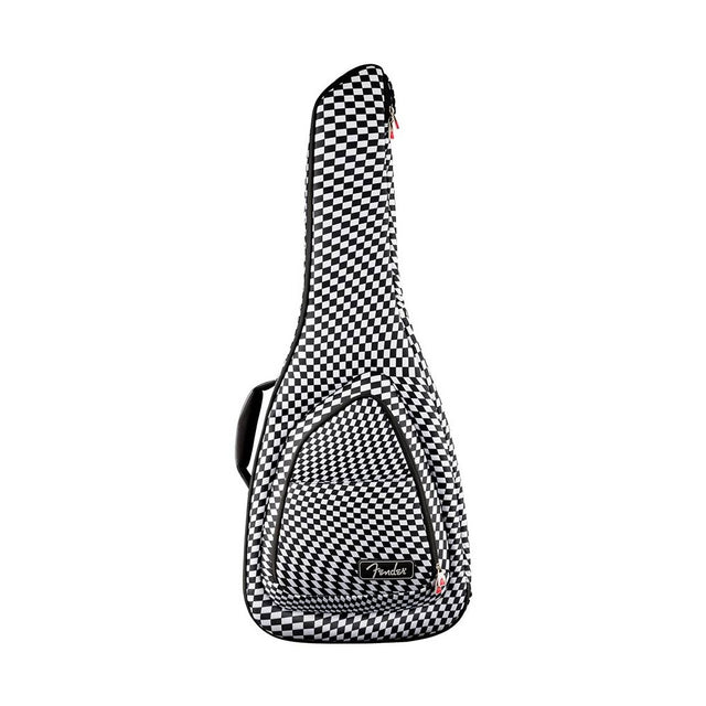 Fender 0991512488 FE620 gigbag voor elektrische gitaar – checkerboard design, 20 mm voering