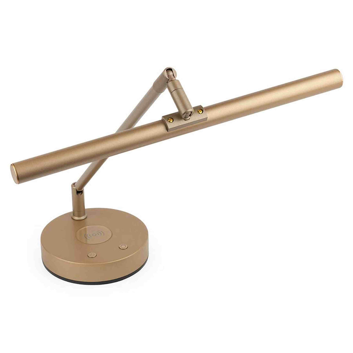 Boston PLM-1000-MS Piano LED Lamp – Messingkleurig, Dimbaar, Met Draadloze Oplader