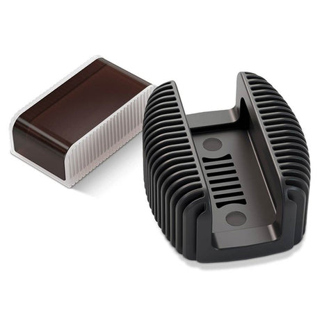 D'Addario DRGBK-VR300 rosin guard with dark rosin, oblong
