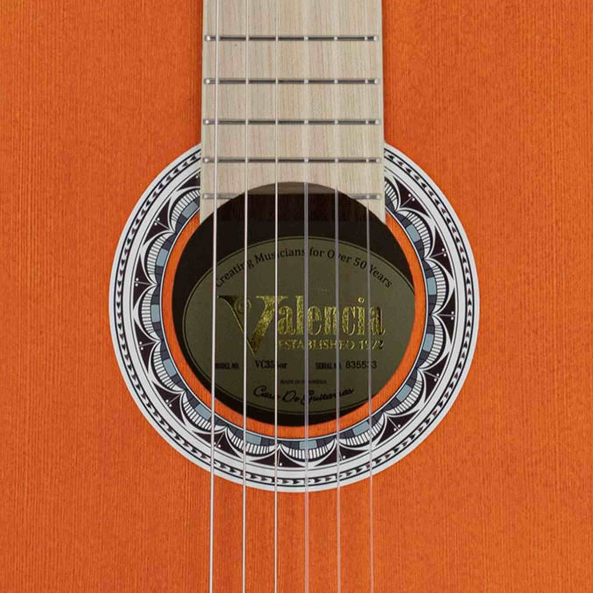 Valencia VC354OR Klassieke Gitaar 4/4, Sitka Spar & Mahonie, Oranje