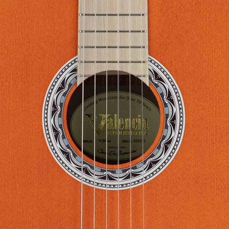 Valencia VC354OR Klassieke Gitaar 4/4, Sitka Spar & Mahonie, Oranje