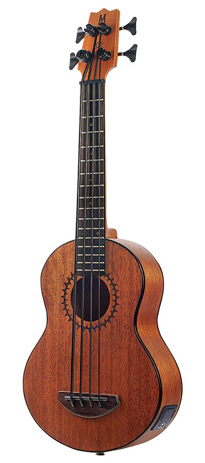 Mahalo MB1TBR Semi Akoestische Ukulele Bass Transparant Bruin