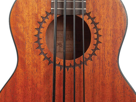 Mahalo MB1TBR Semi Akoestische Ukulele Bass Transparant Bruin