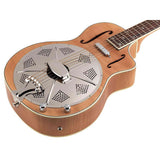 Royall BB14CSC/FL Bantam Blazer SC Resonator 14-Fret – Flamed Maple, Parlor, Lipstick PU, Softcase