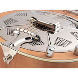 Royall BB14CSC/FL Bantam Blazer SC Resonator 14-Fret – Flamed Maple, Parlor, Lipstick PU, Softcase