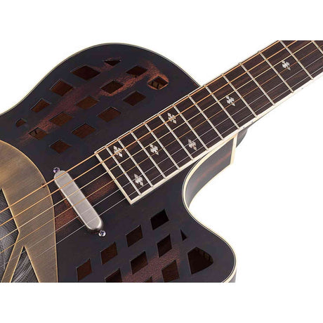 Royall CH12SC/BRS Chess Cutaway SC Tricone Resonator 12-Fret – Okoumé, Brown Satin, Lipstick PU, Softcase