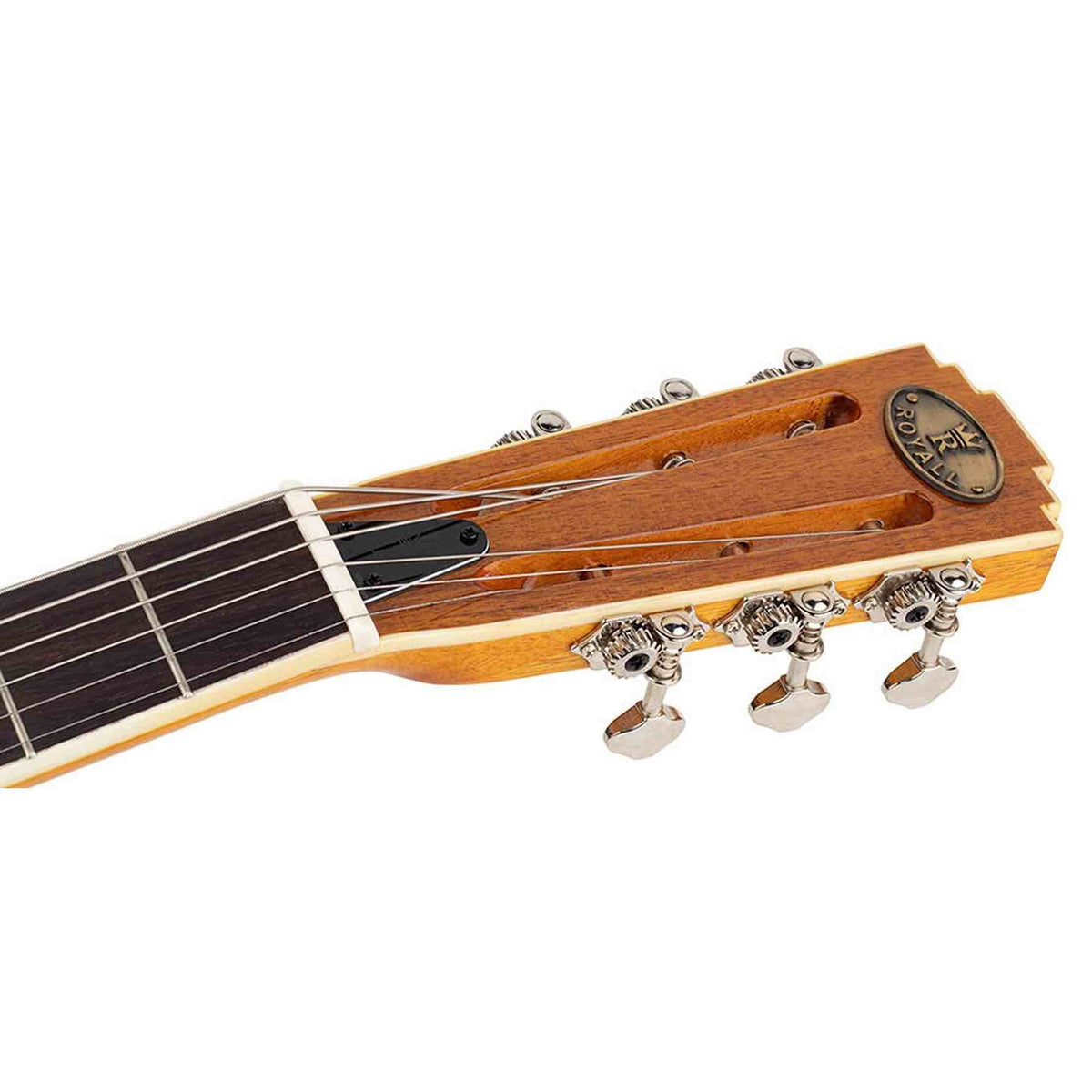 Royall KOA12LS Tricone Resonator 12-Fret – Hawaïaans Koa, Cutaway, Lipstick Pickup, Softcase