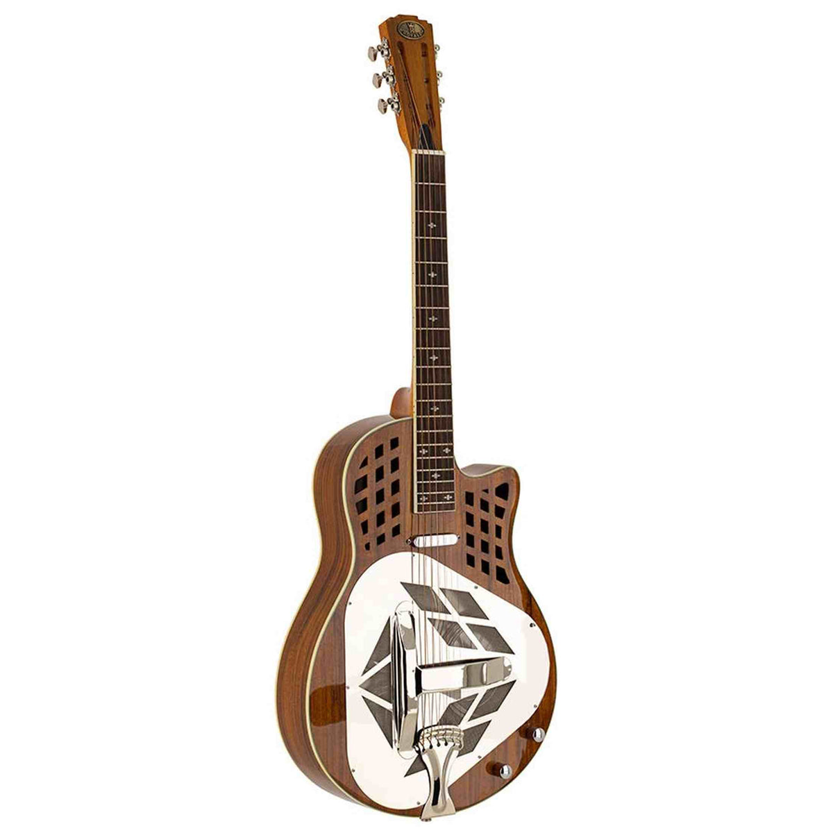 Royall KOA12SC Tricone Resonator 12-Fret – Hawaïaans Koa, Cutaway, T-Style Pickup, Softcase