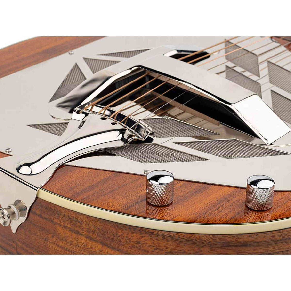 Royall KOA12SC Tricone Resonator 12-Fret – Hawaïaans Koa, Cutaway, T-Style Pickup, Softcase