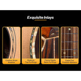 Bromo BAR6E Rocky Mountain Series parlor akoestische western gitaar Semi Akoestisch