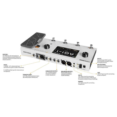 HoTone MP-350 Ampero Series amp modeler en effect processor AMPERO II