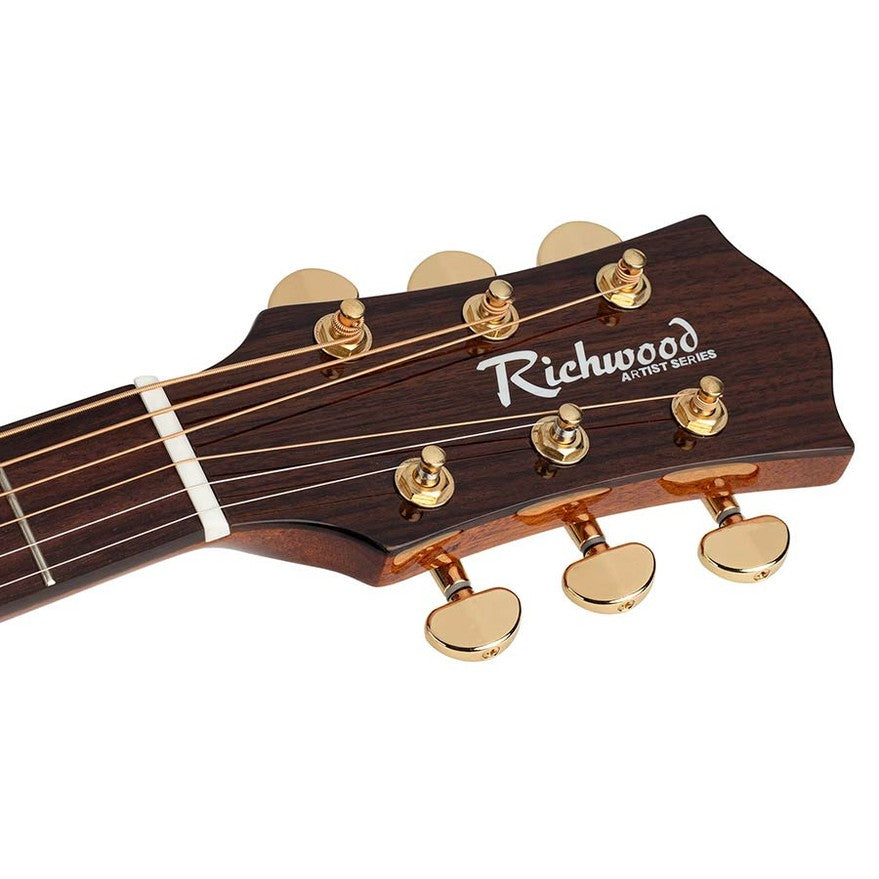 Richwood RD-27-CE Artist Series dreadnought semi akoestische westerngitaar naturel