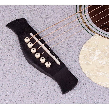 Richwood HSD-55-GS Heritage Series dreadnought akoestische westerngitaar zilver metallic