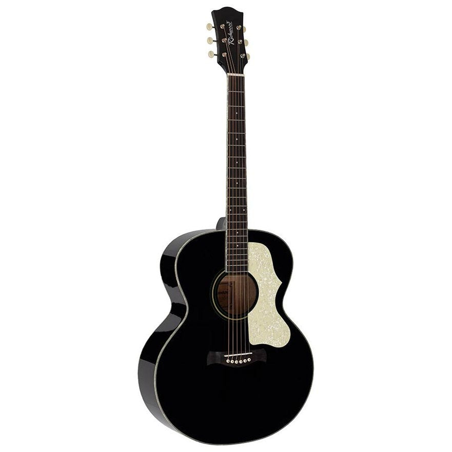 Richwood HSJ-55-BK Heritage Series jumbo akoestische westerngitaar zwart