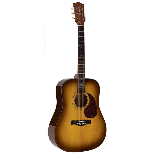 Richwood HSD-40-SB Heritage Series Dreadnought massief sparren bovenblad edge sunburst