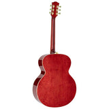 Richwood HSJS-42-TRD Heritage Series jumbo akoestische western gitaar rood